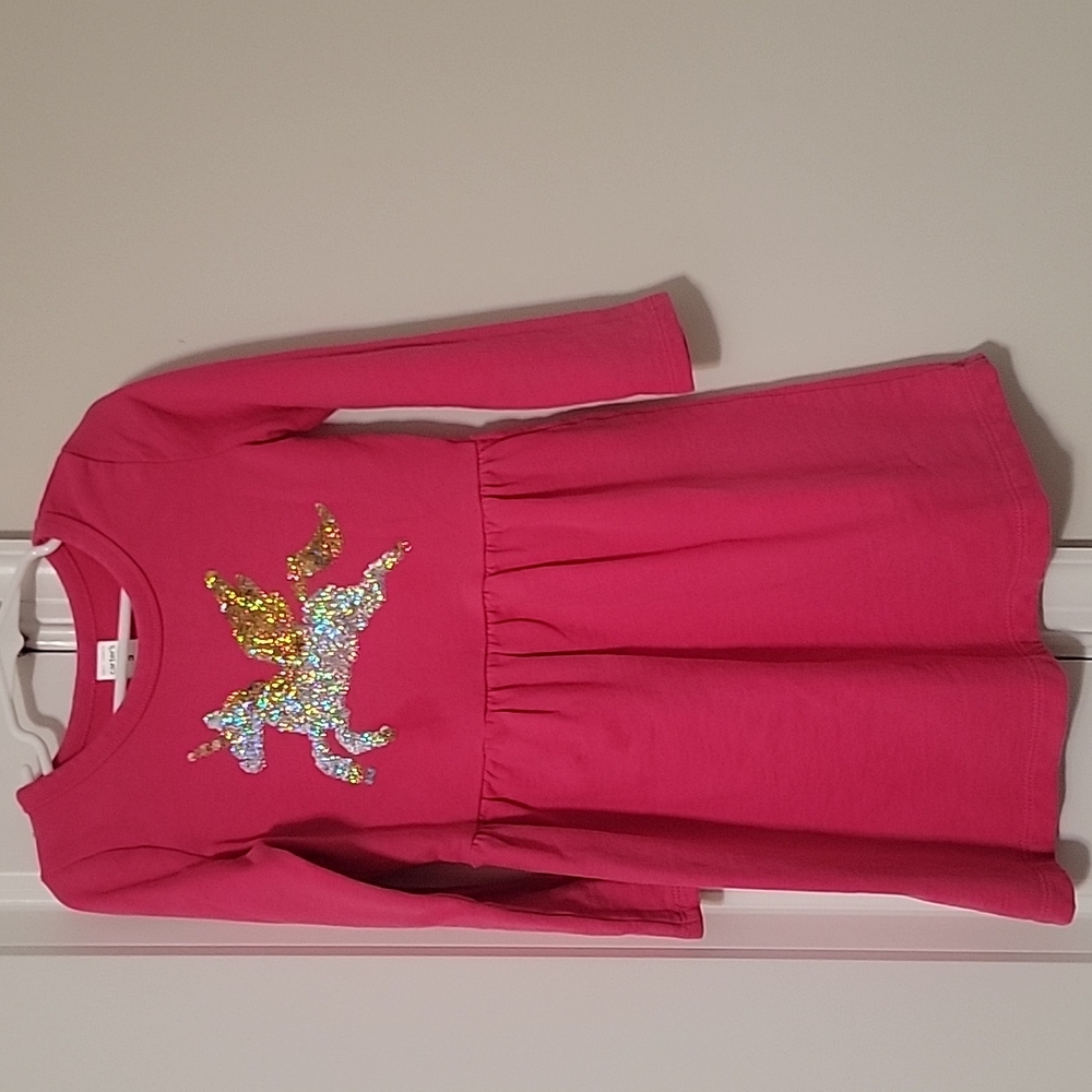 Pink flip sequin unicorn dress